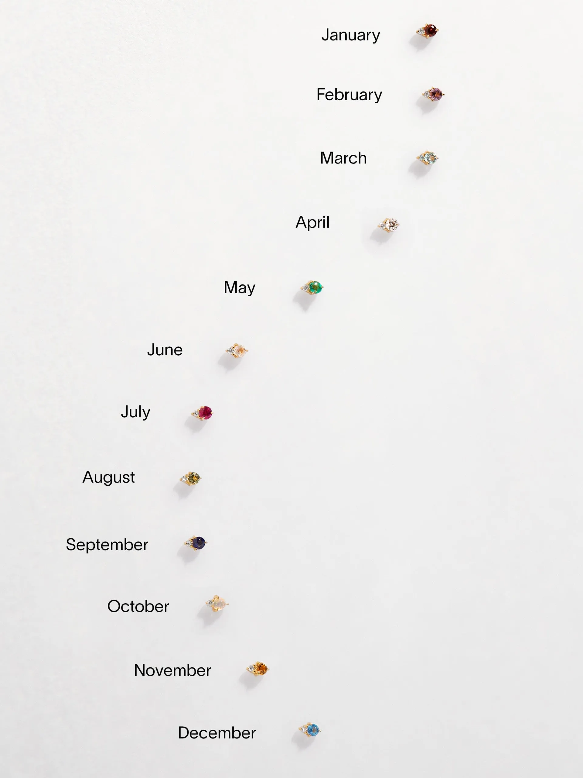 Diamond stud earrings
