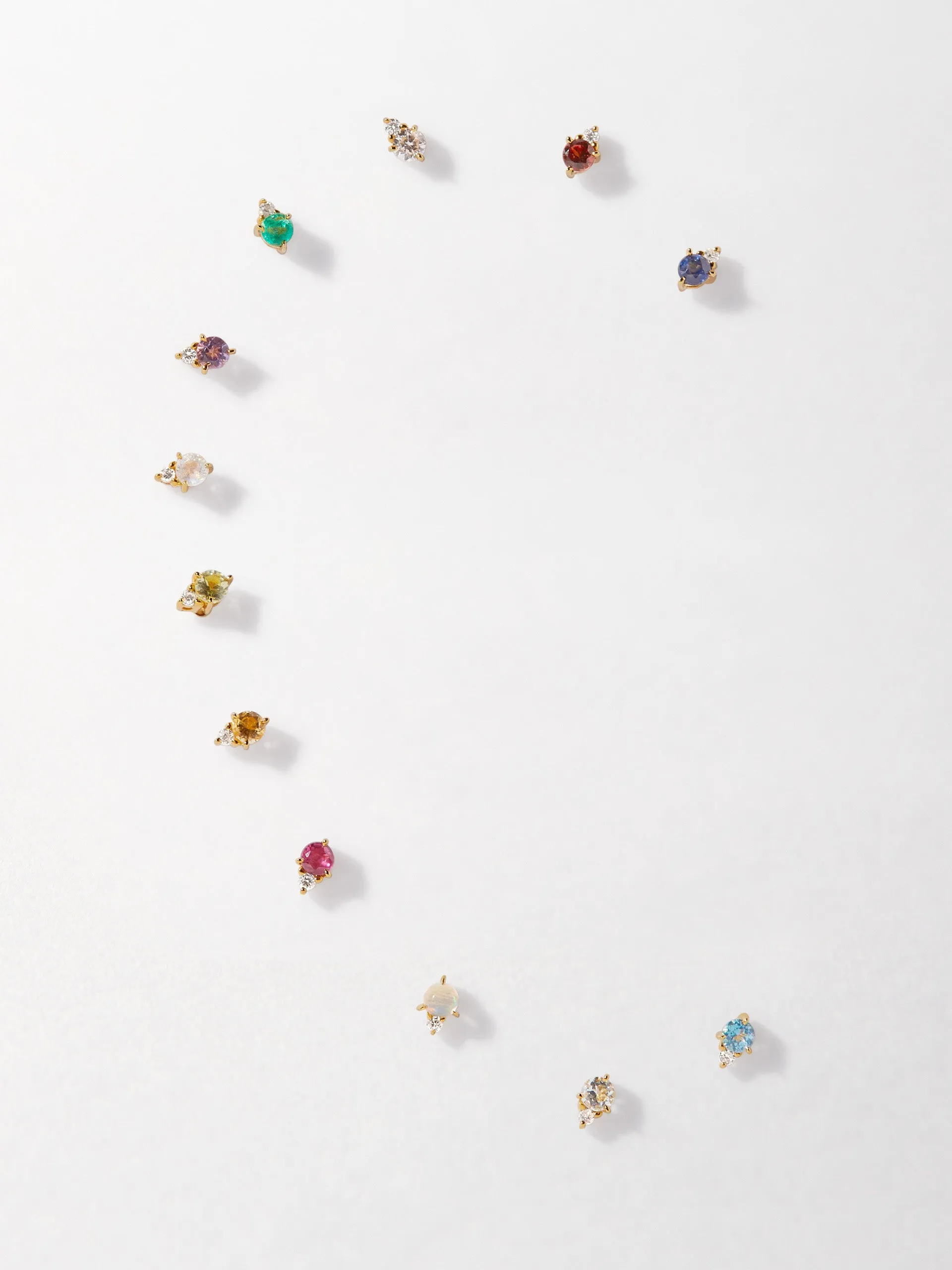 Diamond stud earrings
