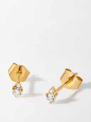 Diamond stud earrings