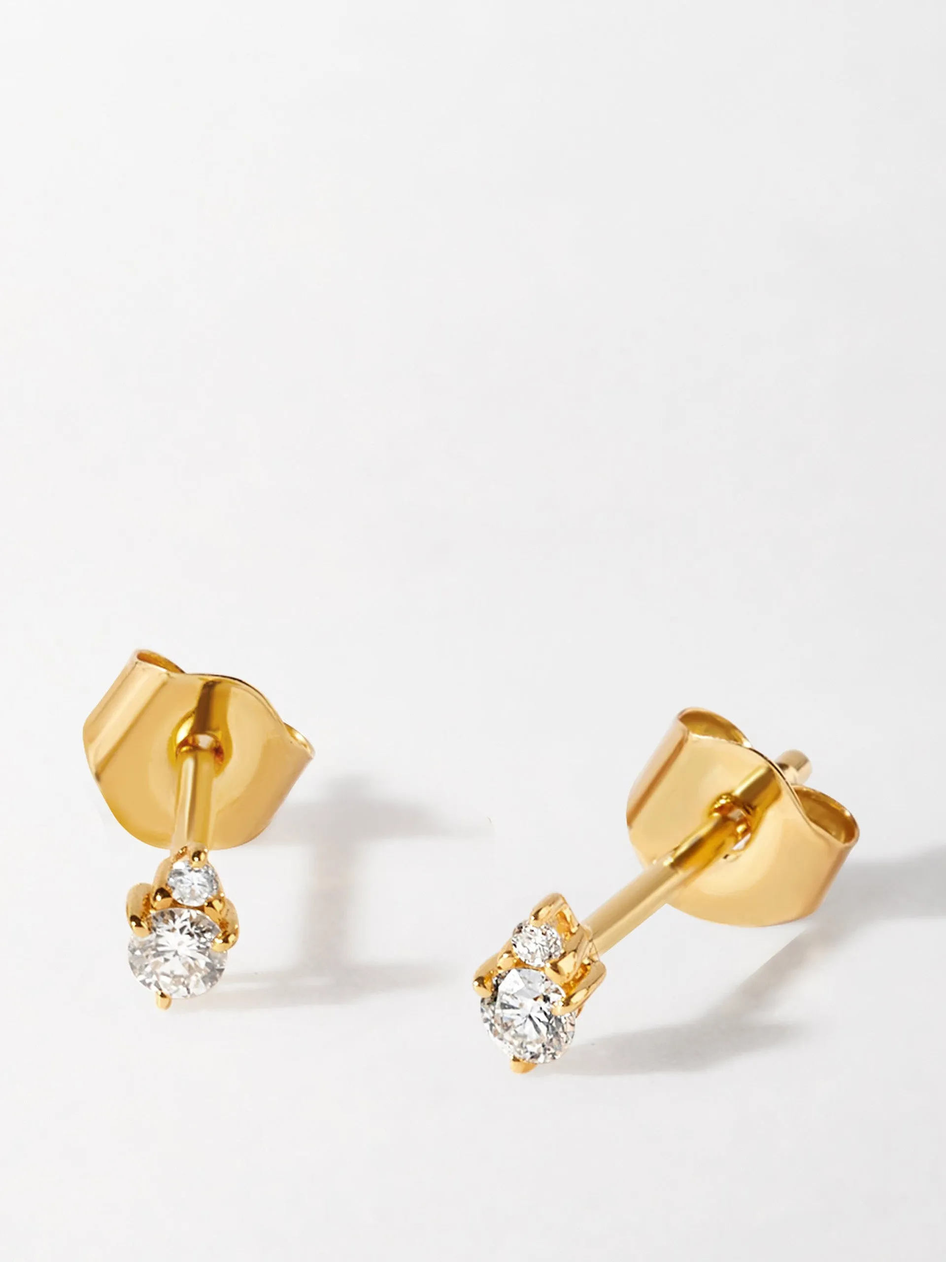 Diamond stud earrings