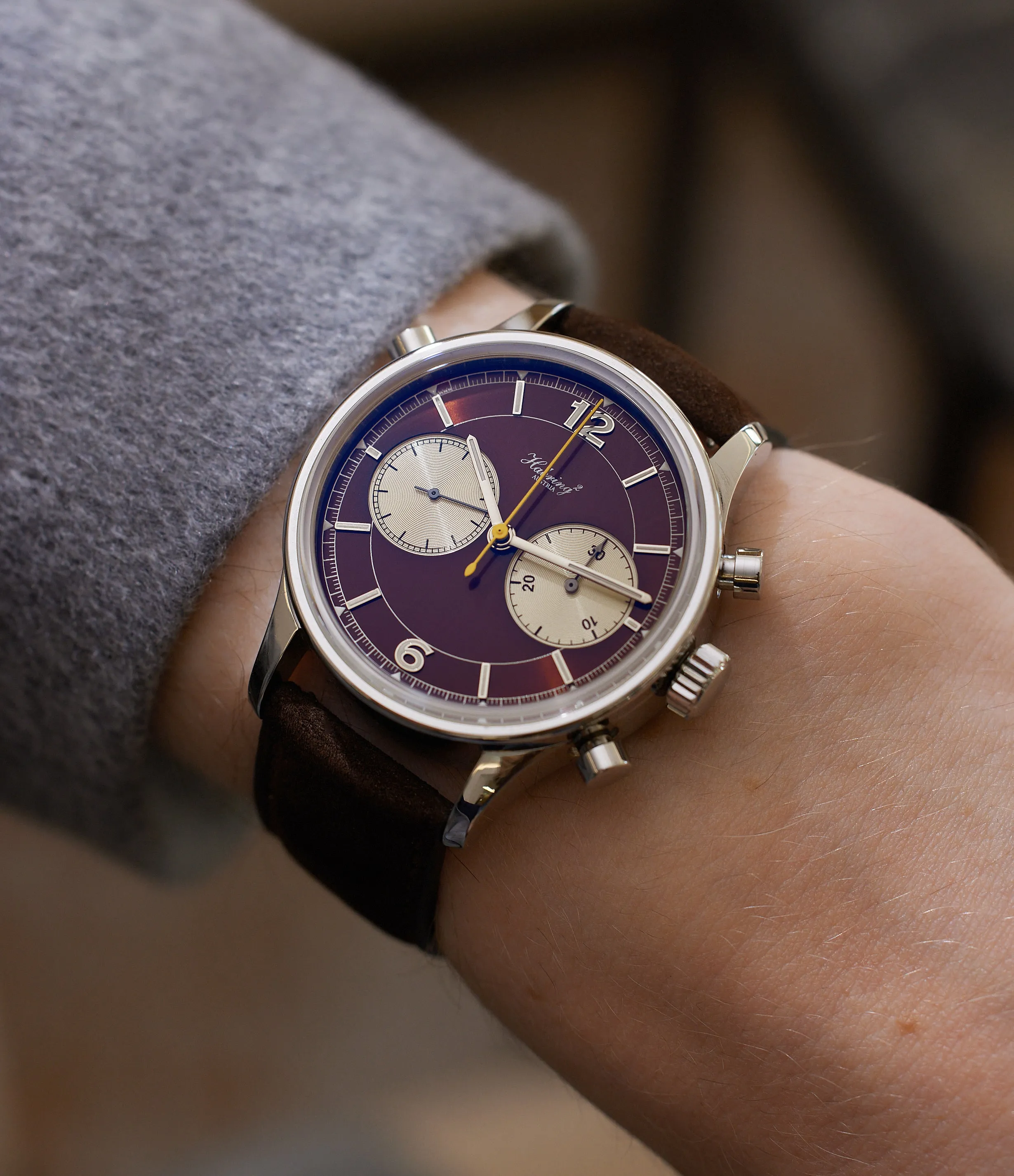 Doppel 2.0 | brown dial | Stainless Steel