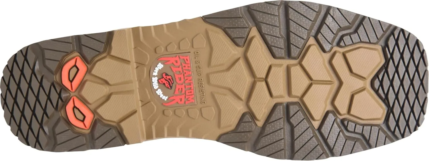DOUBLE-H Men's Phantom Rider Dailor 8 Wide Square Composite Toe Lacer Work Boots with Dual-Density Comfort Footbed & Oil- and Slip-Resistant Outsole