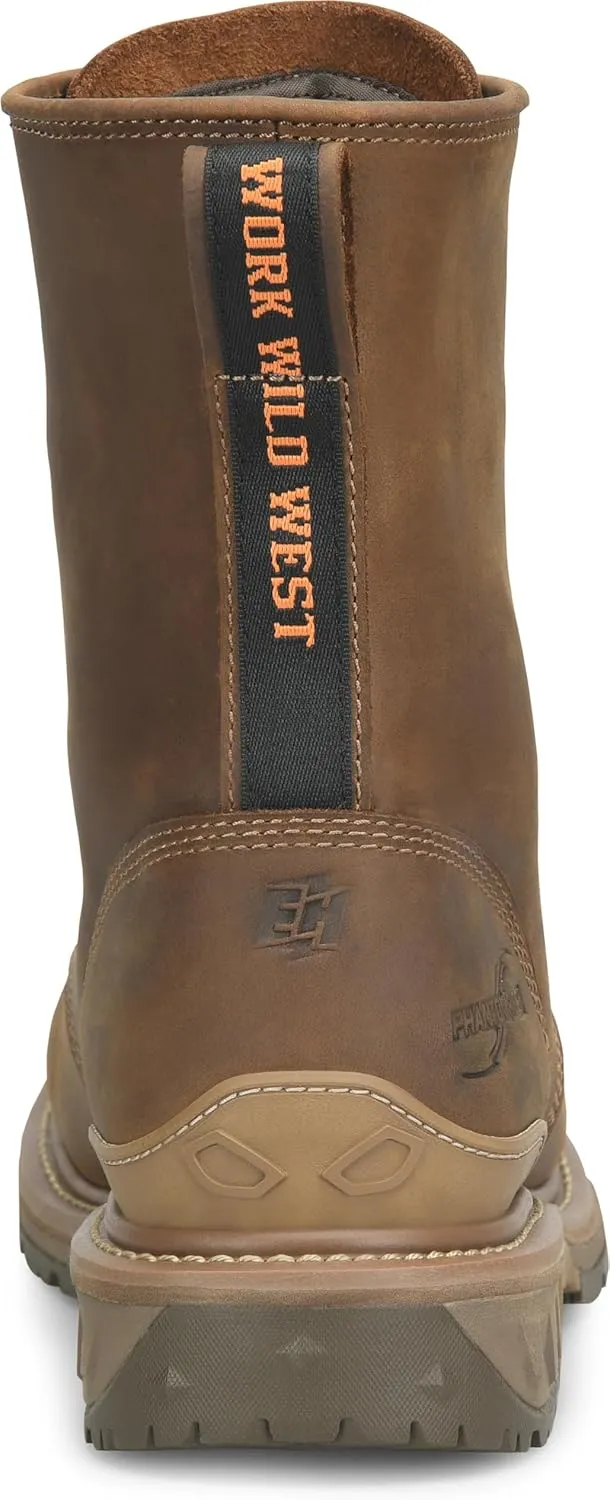 DOUBLE-H Men's Phantom Rider Dailor 8 Wide Square Composite Toe Lacer Work Boots with Dual-Density Comfort Footbed & Oil- and Slip-Resistant Outsole