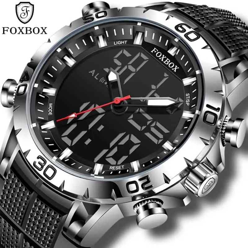Dual Display Military Chronograph Watch