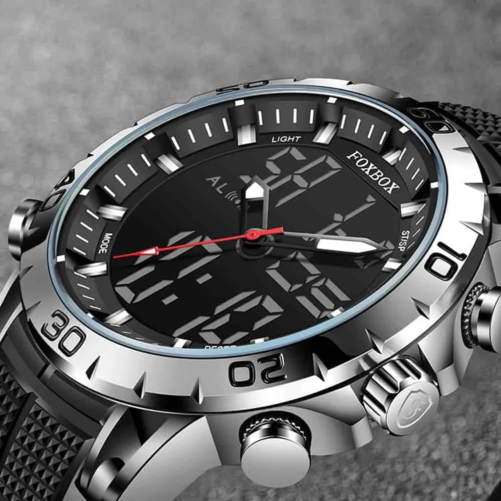 Dual Display Military Chronograph Watch