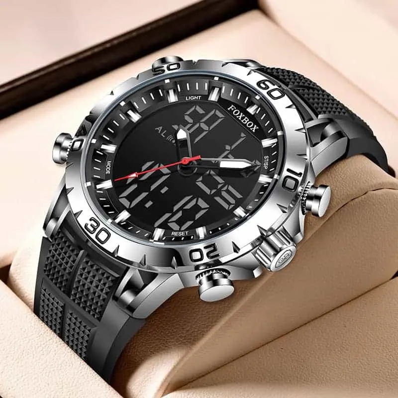 Dual Display Military Chronograph Watch