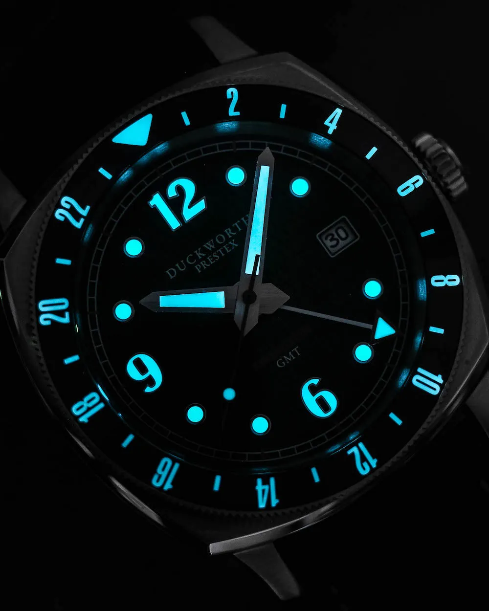 Duckworth Prestex Rivington GMT Orange Fume Orange Rubber