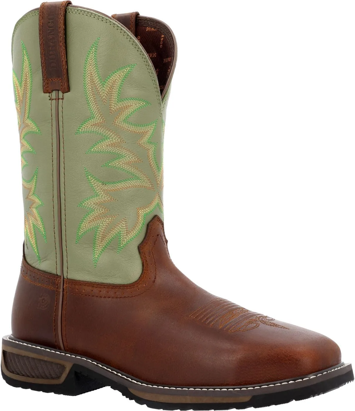 Durango WorkHorse Spanish Chestnut Cactus Steel Toe Western Work Boot Size 11.5(M)