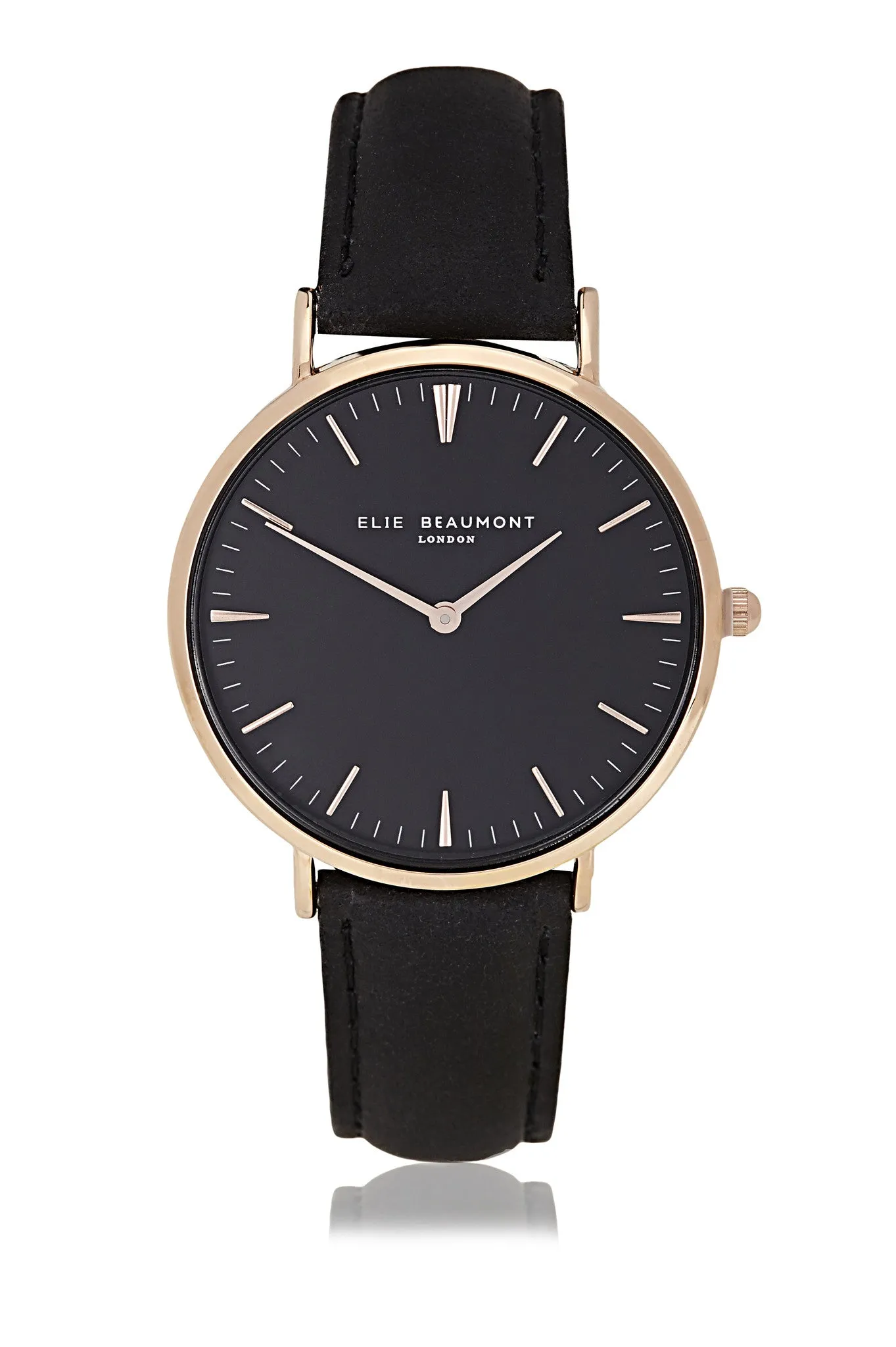 Elie Beaumont Oxford Large Ladies Watch - Mustard Nappa Leather