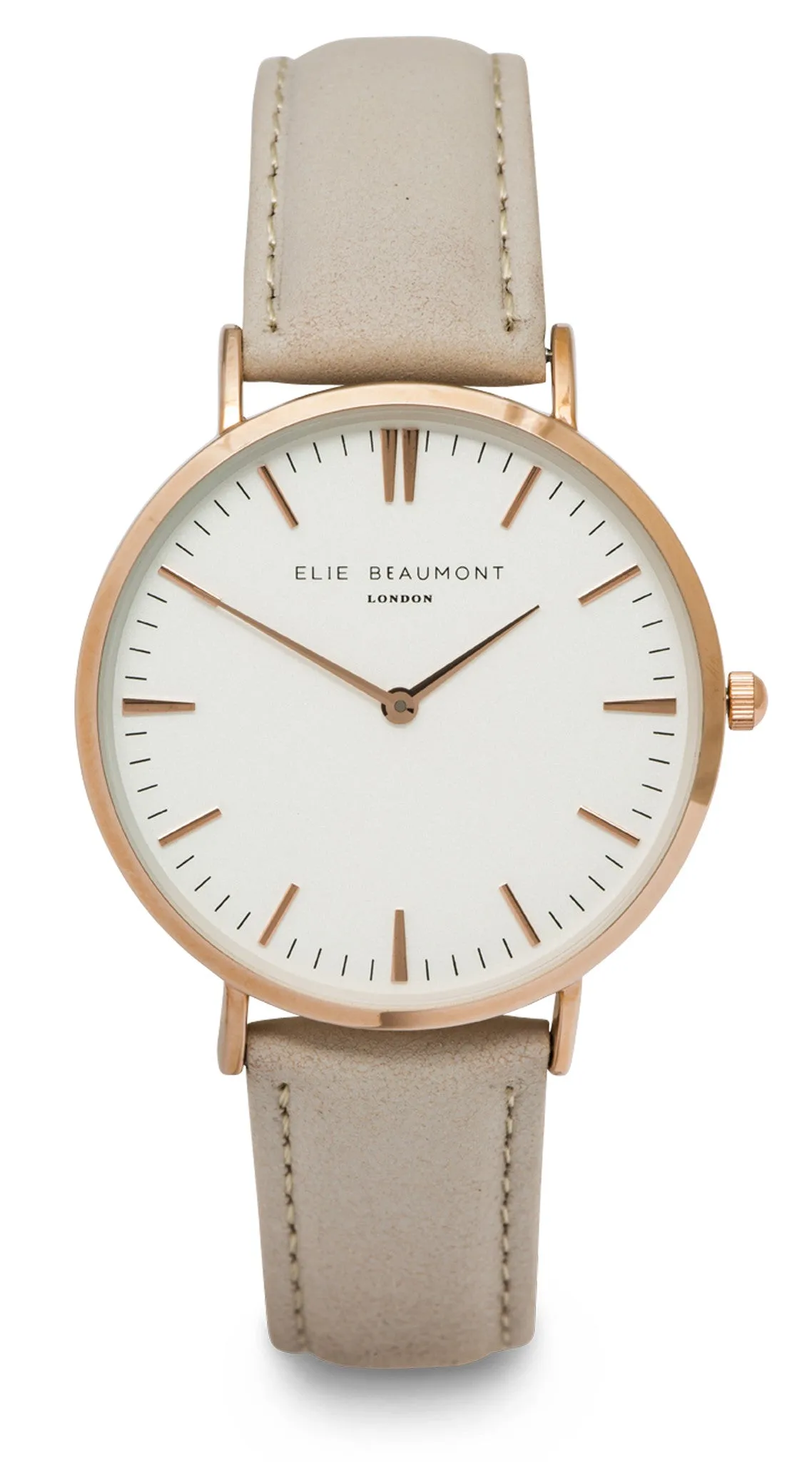 Elie Beaumont Oxford Large Ladies Watch - Mustard Nappa Leather