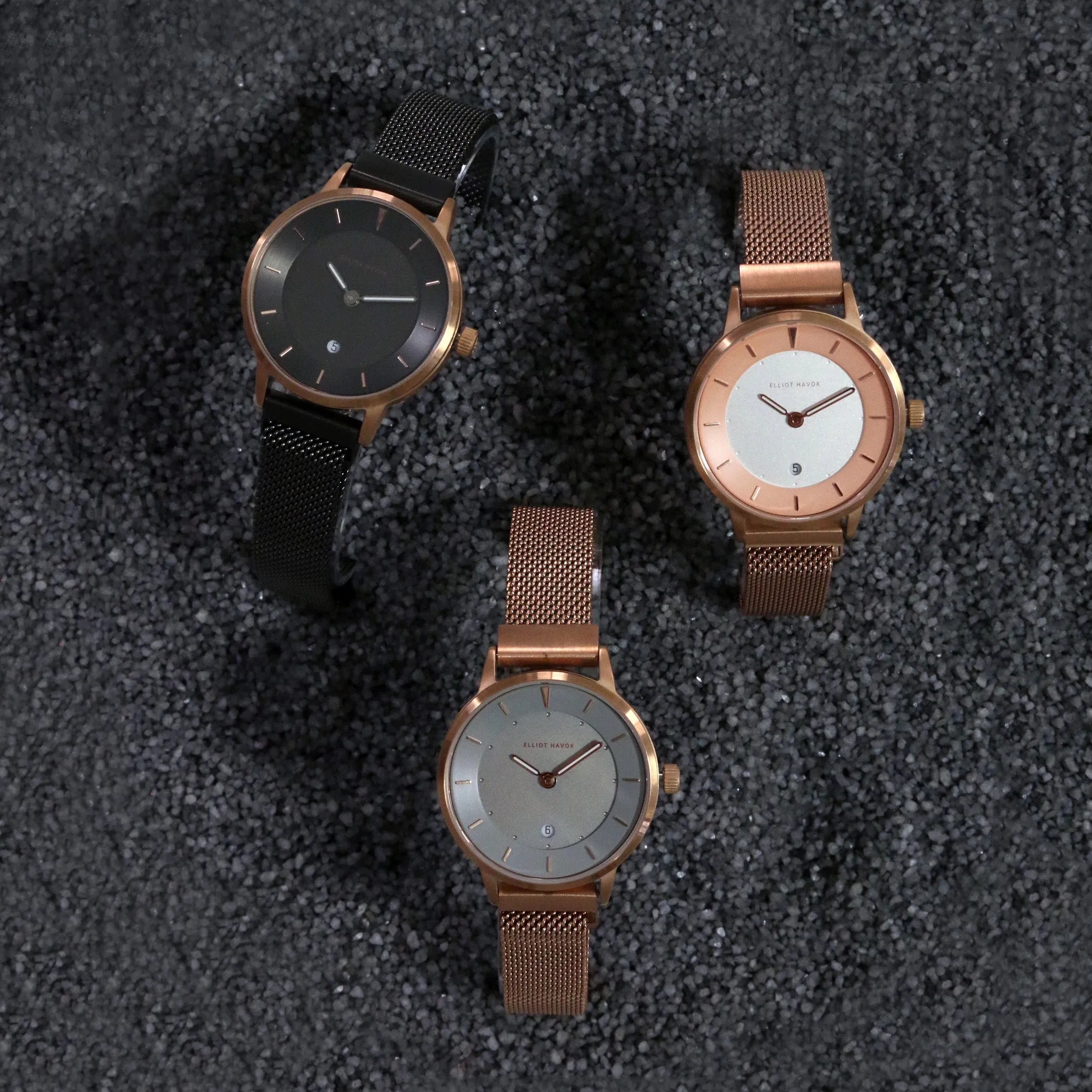 Elliot Havok - Gunmetal Rose Minimalist Mesh - 30mm