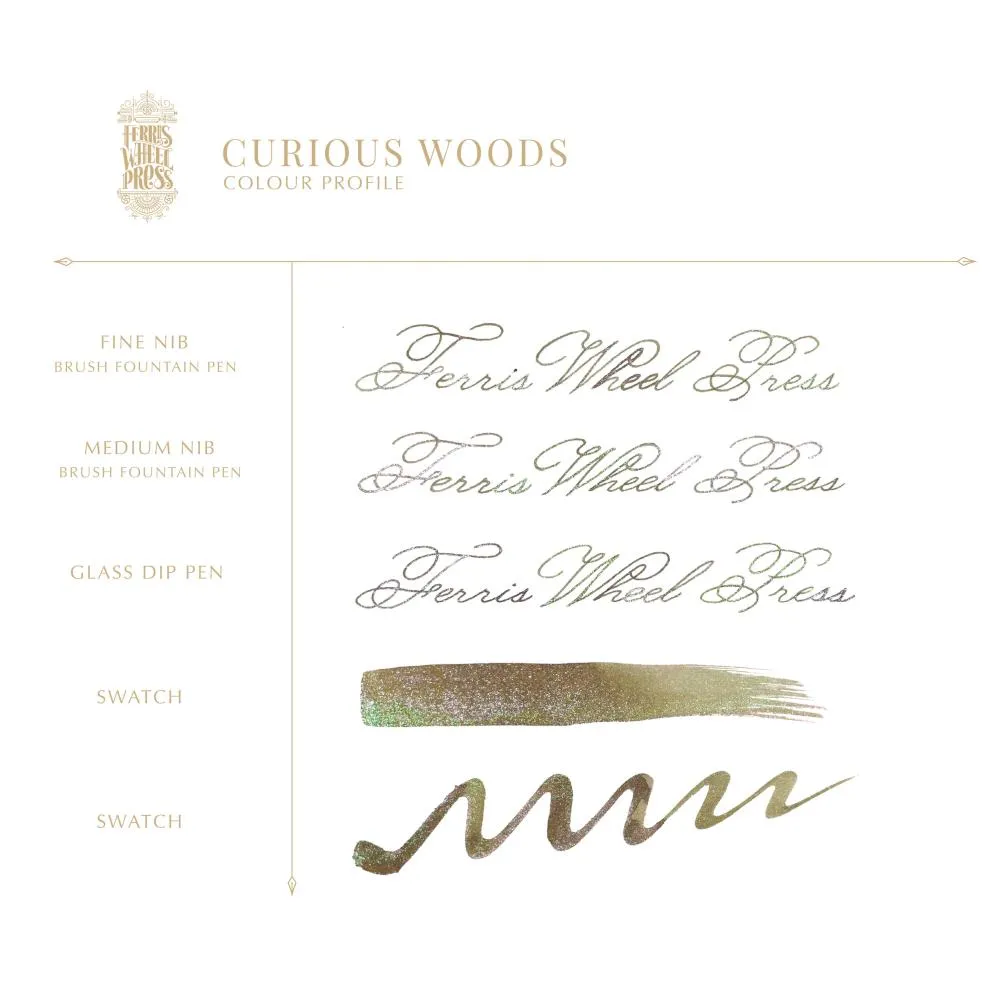 Ferris Wheel Press Bottled Ink - 20ml Curious Woods
