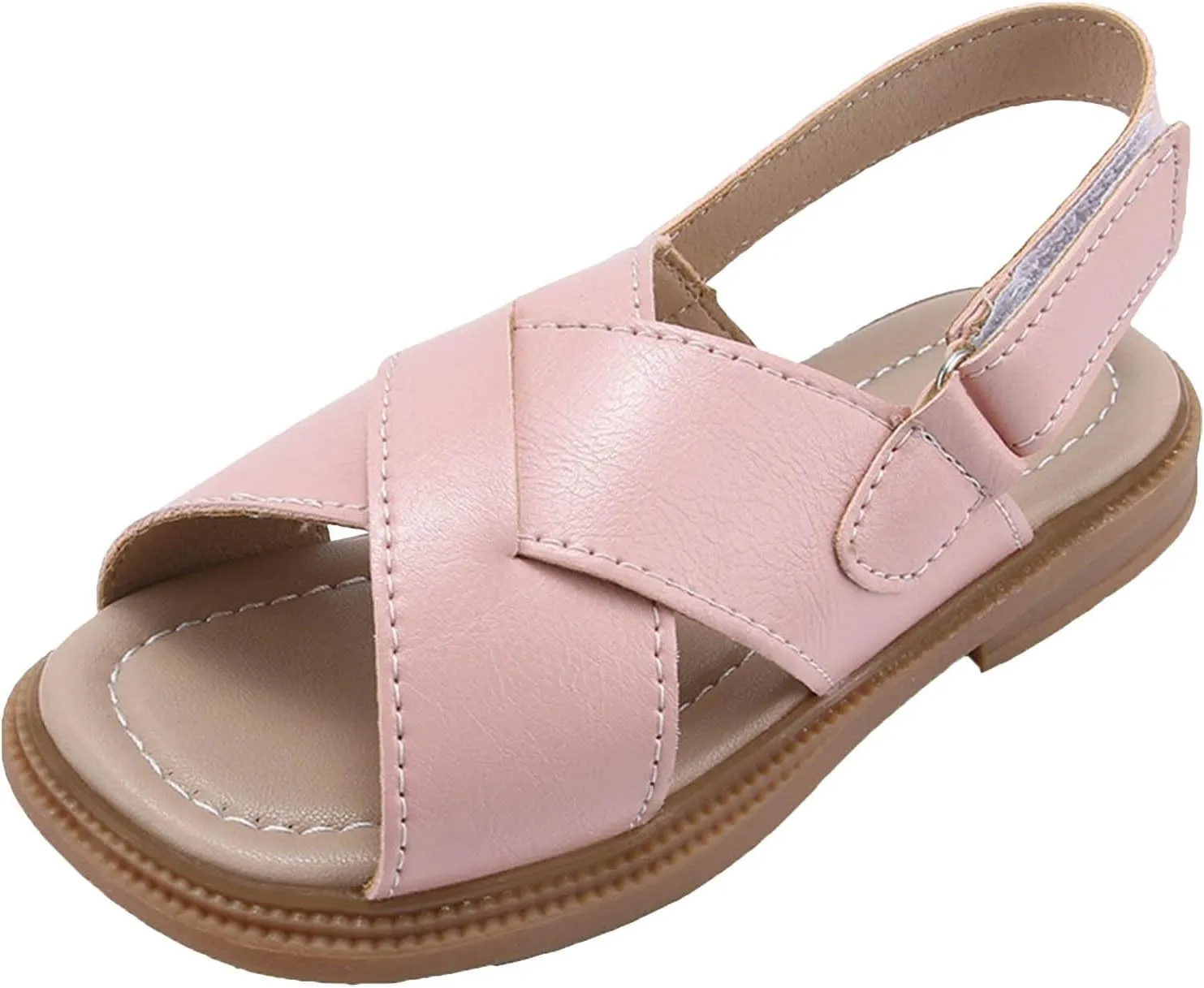 Flat Sandals Summer Shoes for Kids Big Kids Sandals Summer Girls' Big Beach Shoes Girls' Princess Soft Soled Casual For Boys' Babies Open Toes Flat Toddler