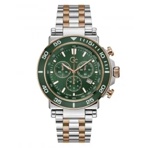 GC Gents One Sport Silver & Rose Gold Watch Z14009G9MF