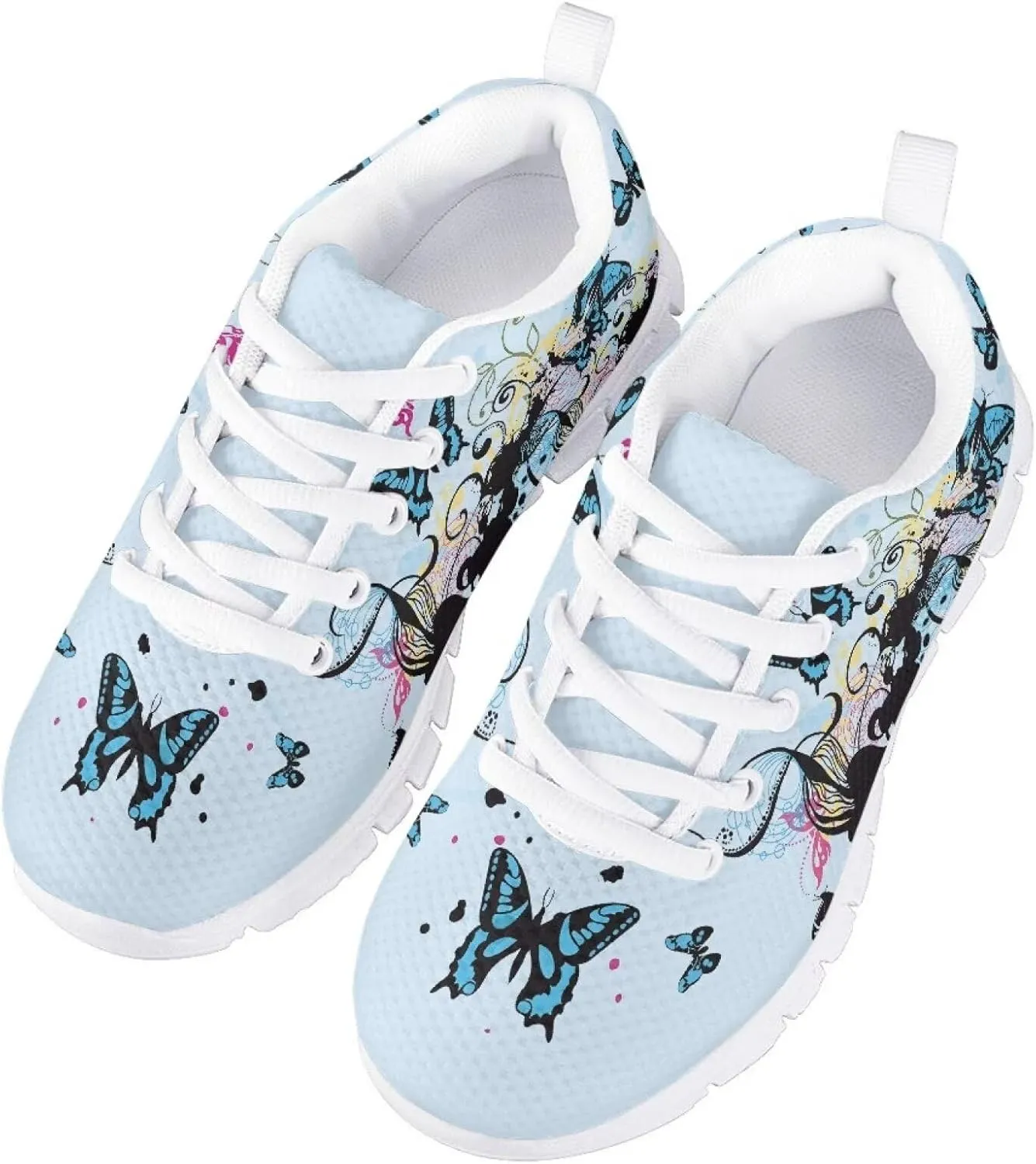 Girls Cute Sneakers Kids Running Shoes Casual Lightweight Walking Shoes for Little Girls Sport Wear