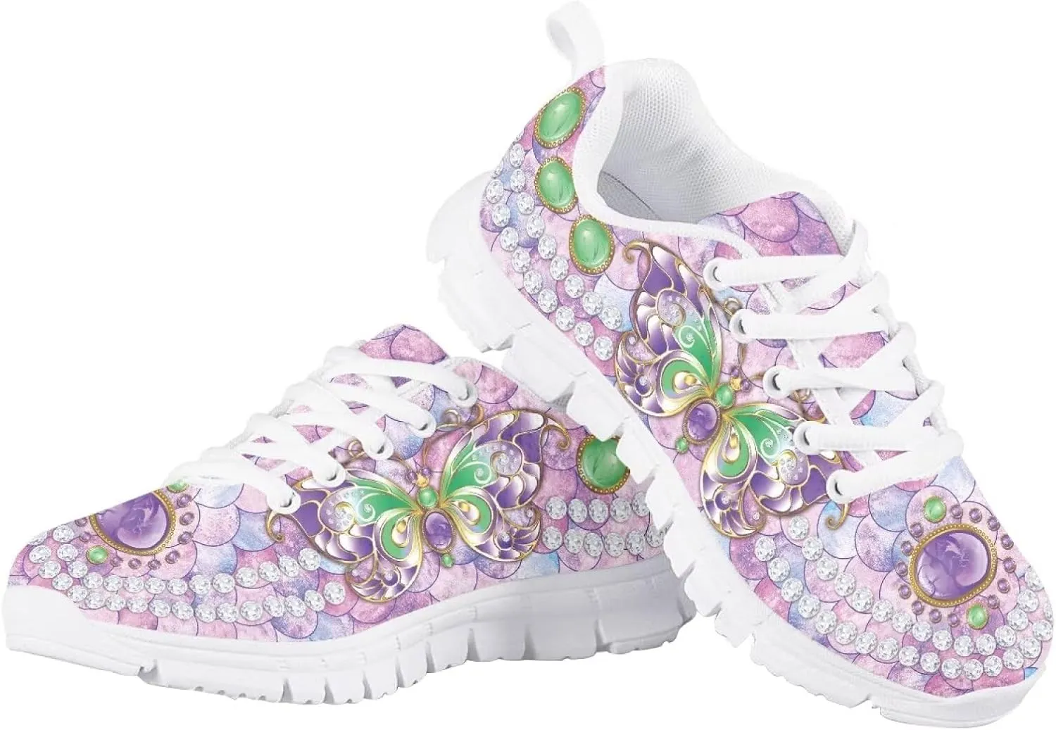 Girls Cute Sneakers Kids Running Shoes Casual Lightweight Walking Shoes for Little Girls Sport Wear