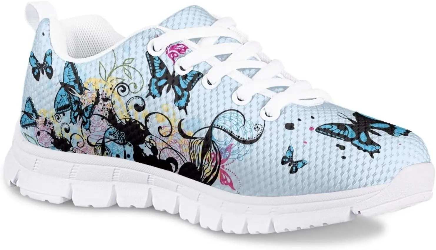Girls Cute Sneakers Kids Running Shoes Casual Lightweight Walking Shoes for Little Girls Sport Wear
