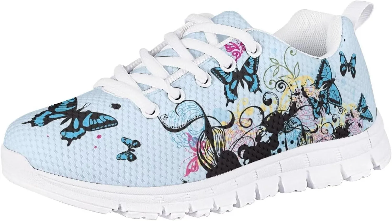 Girls Cute Sneakers Kids Running Shoes Casual Lightweight Walking Shoes for Little Girls Sport Wear