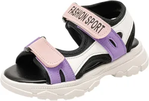 Girls Flower Sandal Girls Sandals Fashion Sports Soft Sole Student Shoes For Middle And Large Children Little Children Beach Shoes