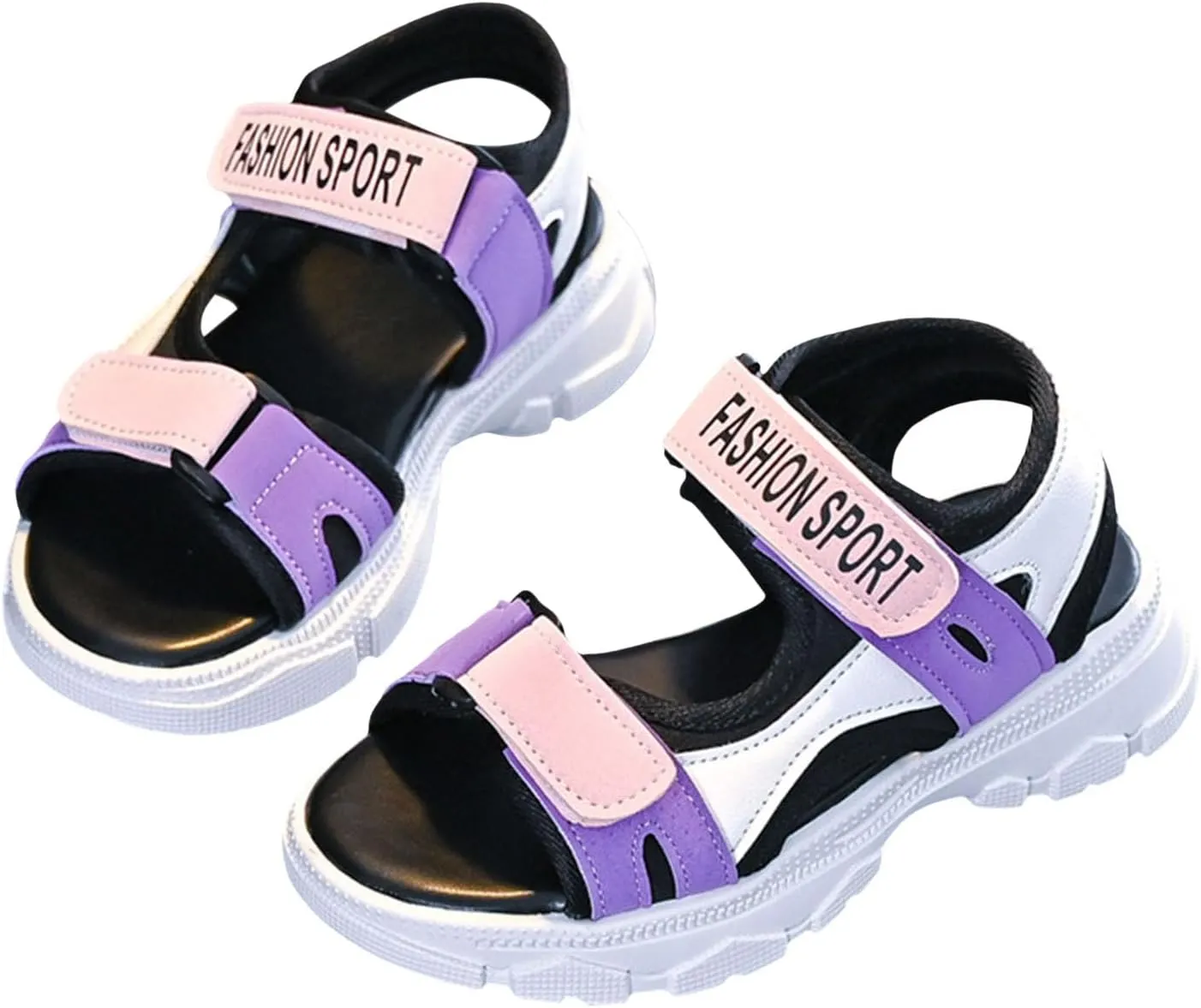 Girls Flower Sandal Girls Sandals Fashion Sports Soft Sole Student Shoes For Middle And Large Children Little Children Beach Shoes