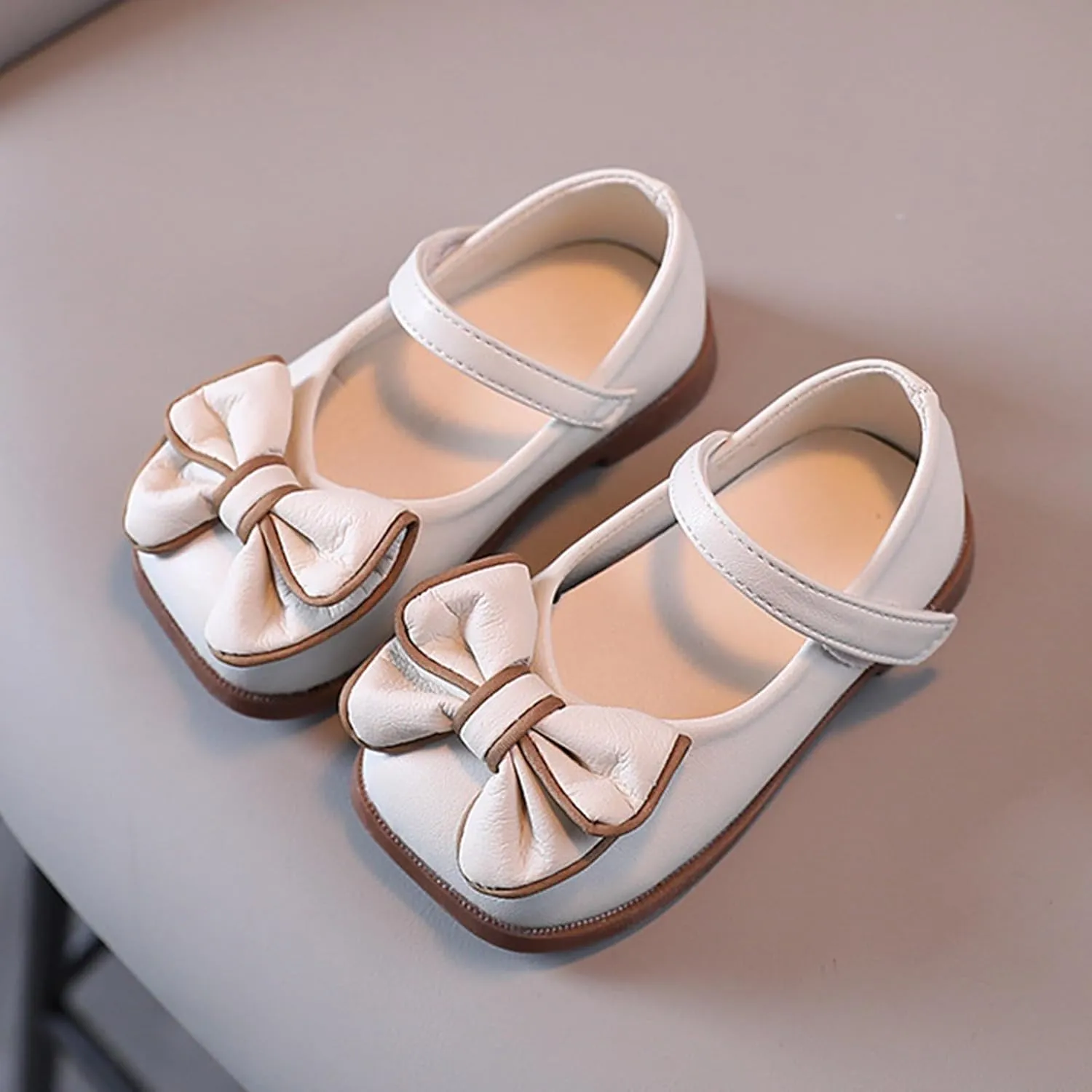 Girls Sandals Children Shoes Bow Hook Loop Shoes Dance Toddler Girl Sandles Kids White Sandals