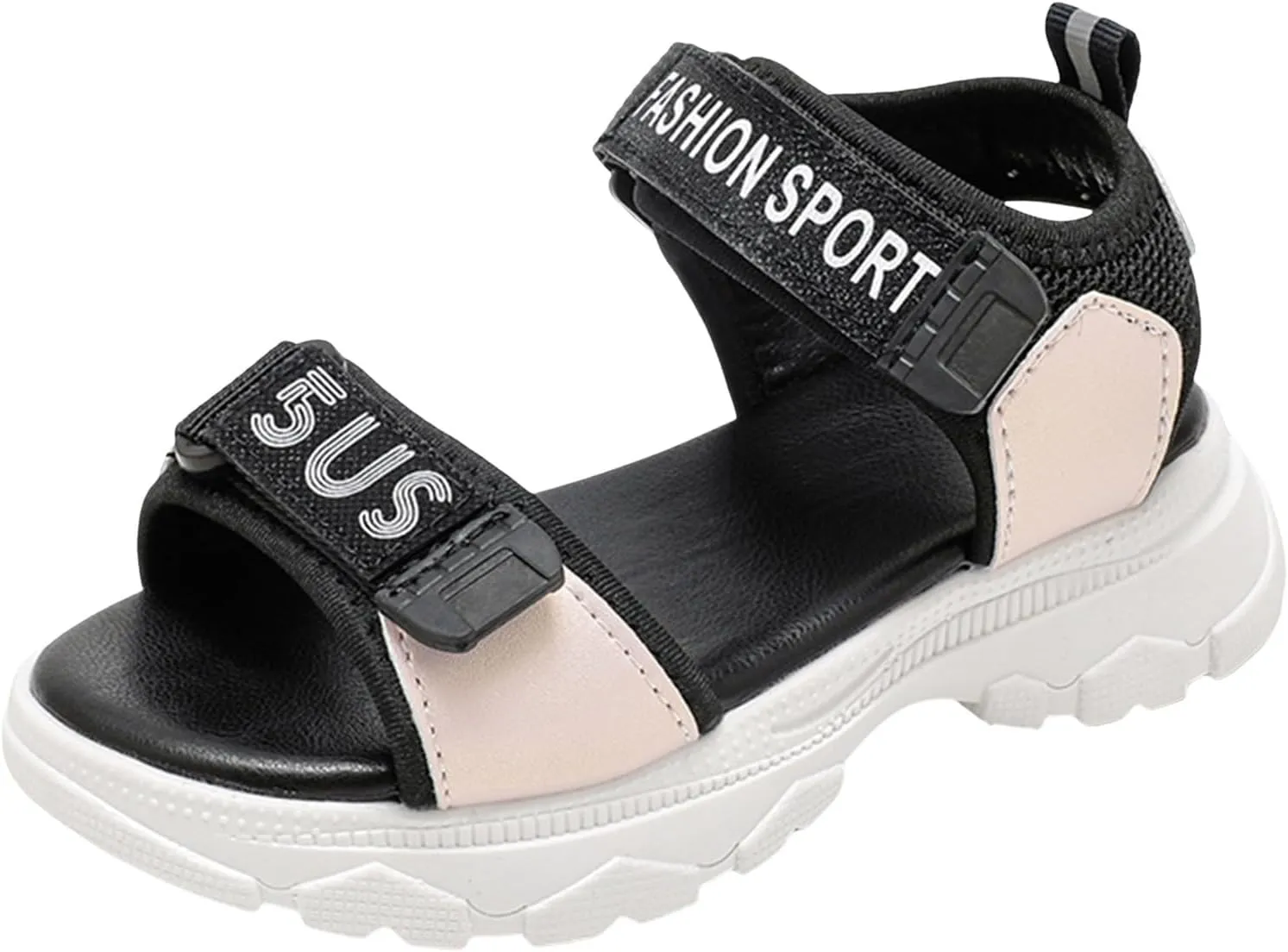 Girls Sandals Low Heel Girls Sandals Fashion Sports Soft Bottom Open Toe Students Middle And Large Children Children Beach Shoes