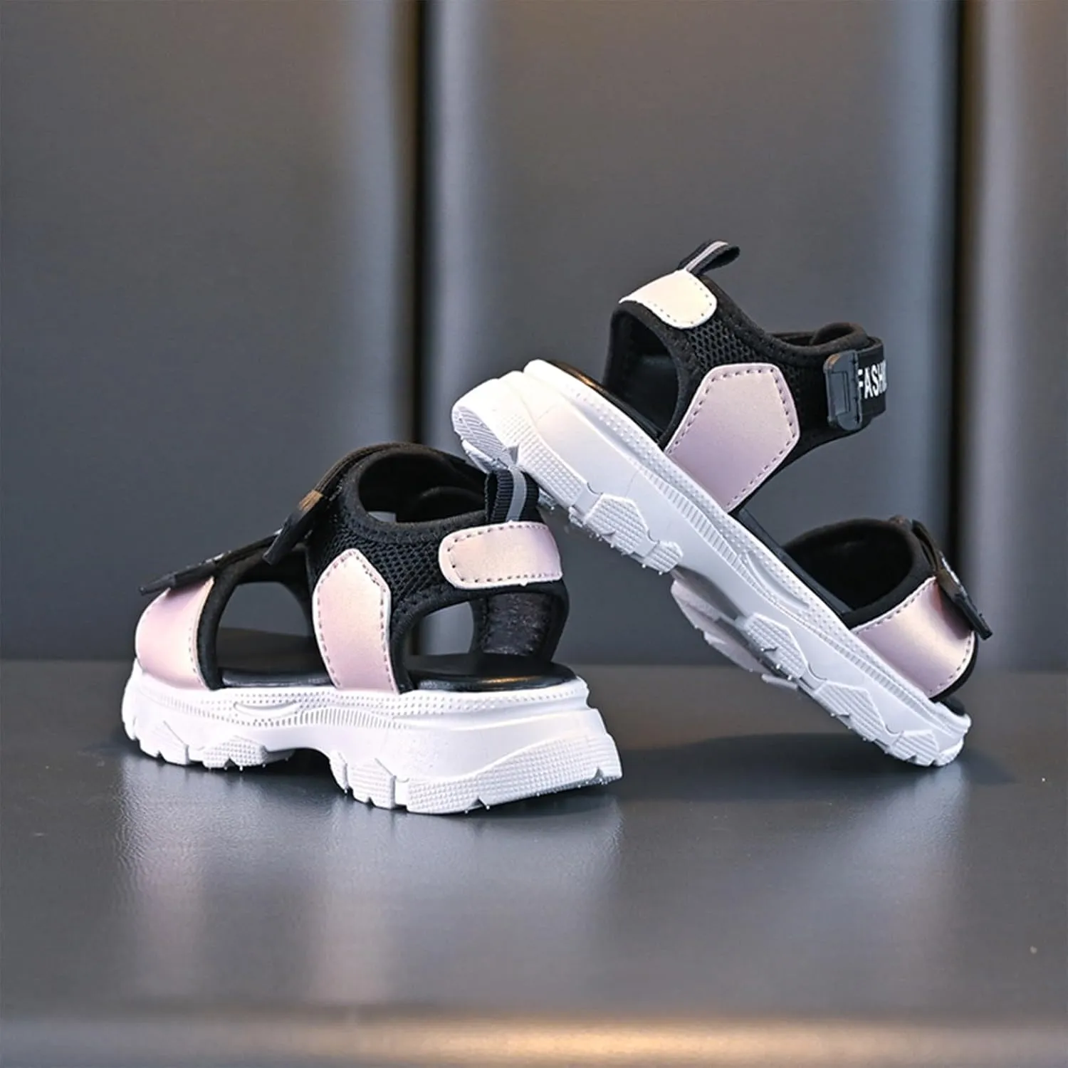 Girls Sandals Low Heel Girls Sandals Fashion Sports Soft Bottom Open Toe Students Middle And Large Children Children Beach Shoes
