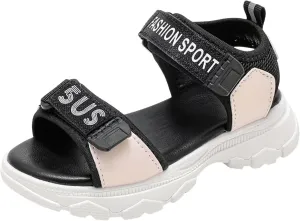 Girls Sandals Low Heel Girls Sandals Fashion Sports Soft Bottom Open Toe Students Middle And Large Children Children Beach Shoes