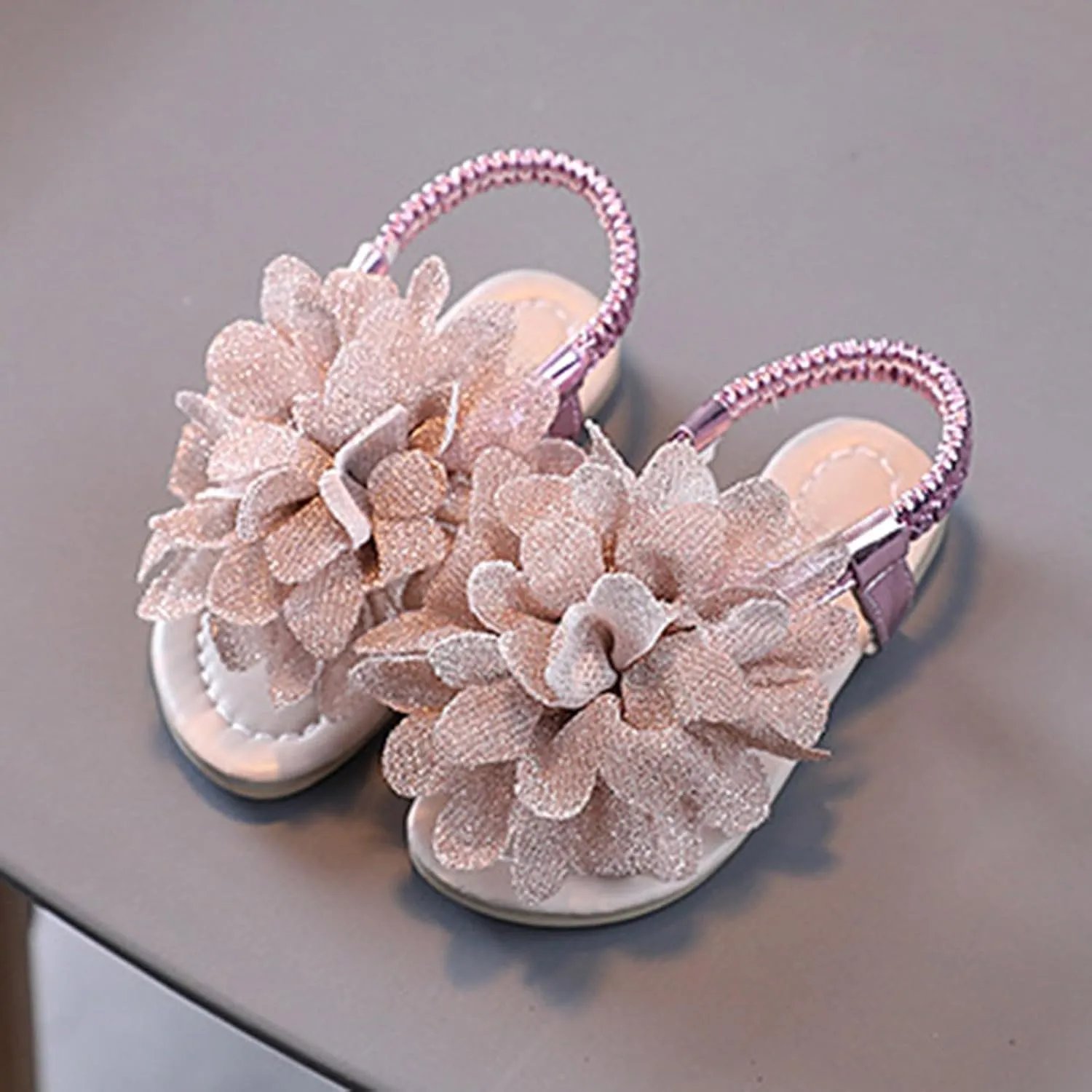 Girls Sandals Party Shoes Girls Sandals Bohemian Flower Baby Shoes Fashion Soft Sole Student