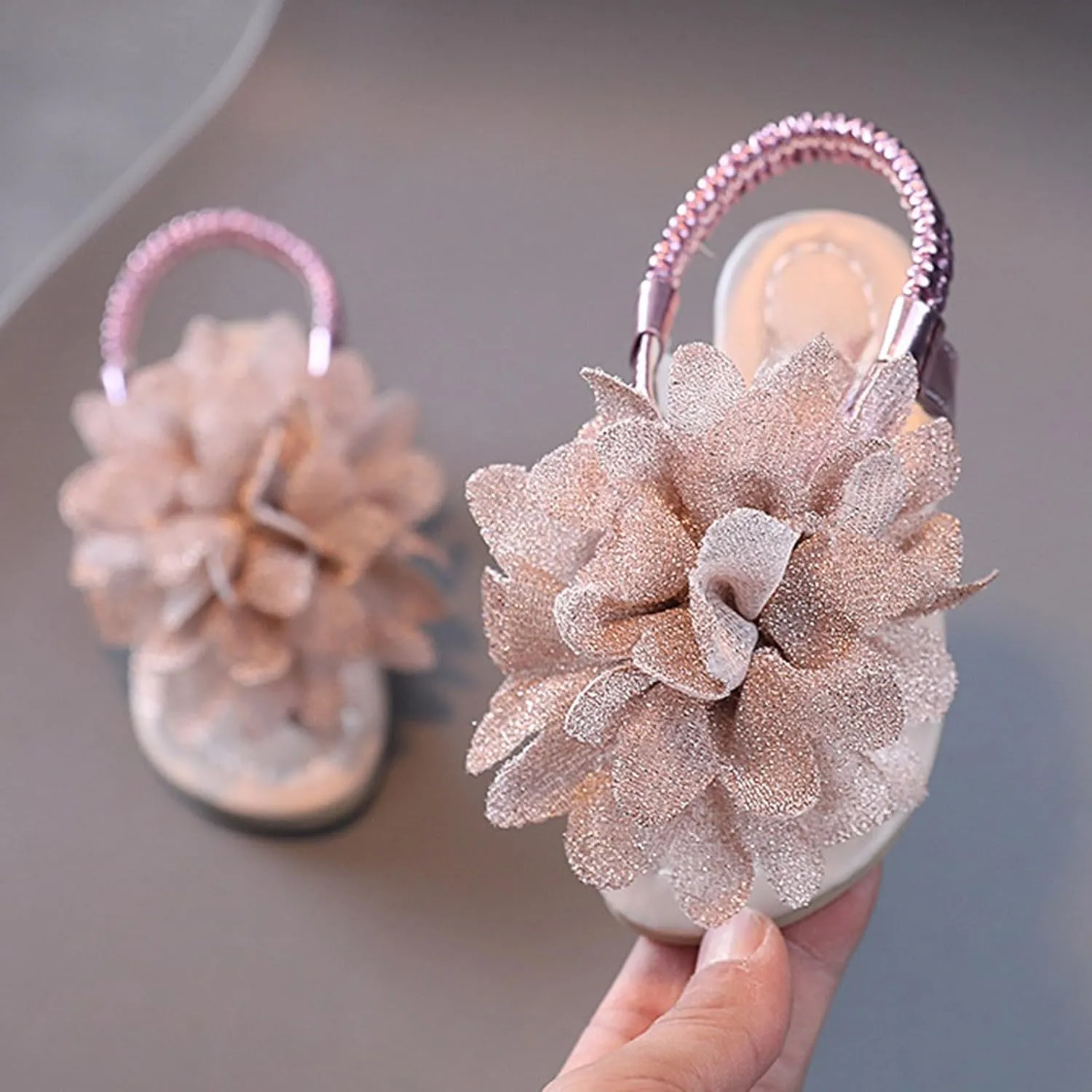 Girls Sandals Party Shoes Girls Sandals Bohemian Flower Baby Shoes Fashion Soft Sole Student