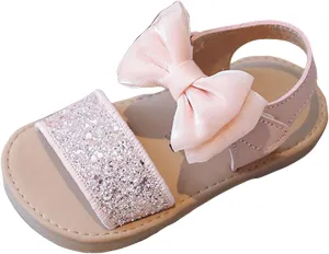Girls Sandals Summer New Korean Edition Solid Color Open Toed Beach Shoes Girls Sandals Little Girl Sandles
