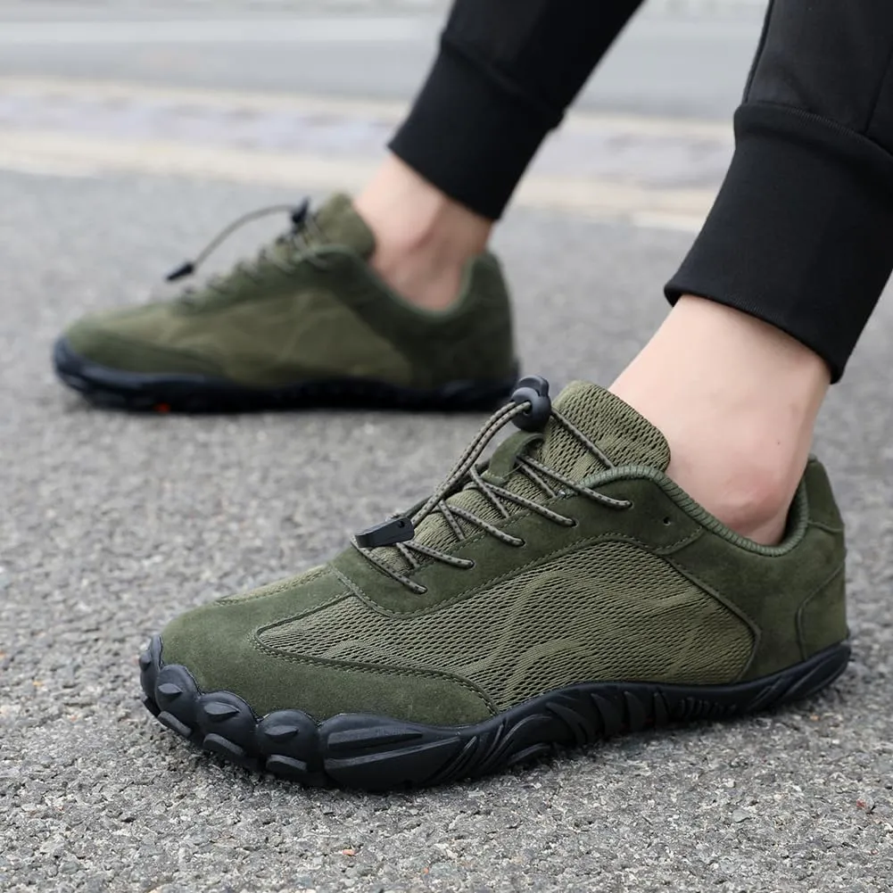 Hike Barefoot Shoes for Winter Autumn Footwear, Minimalist Barefoot Shoes for Men Women Wide Toe Zero Drop Athletic Hiking and Trail Running Shoe