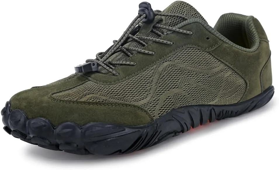 Hike Barefoot Shoes for Winter Autumn Footwear, Minimalist Barefoot Shoes for Men Women Wide Toe Zero Drop Athletic Hiking and Trail Running Shoe