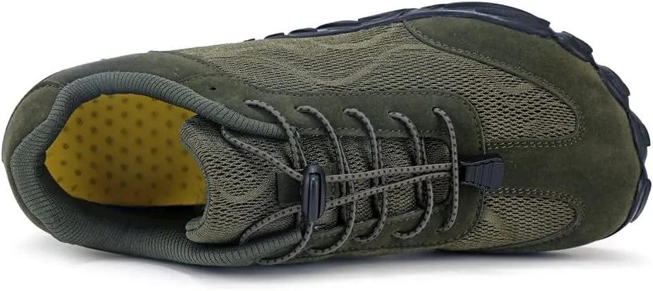 Hike Barefoot Shoes for Winter Autumn Footwear, Minimalist Barefoot Shoes for Men Women Wide Toe Zero Drop Athletic Hiking and Trail Running Shoe