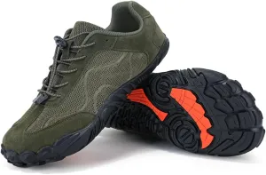 Hike Barefoot Shoes for Winter Autumn Footwear, Minimalist Barefoot Shoes for Men Women Wide Toe Zero Drop Athletic Hiking and Trail Running Shoe