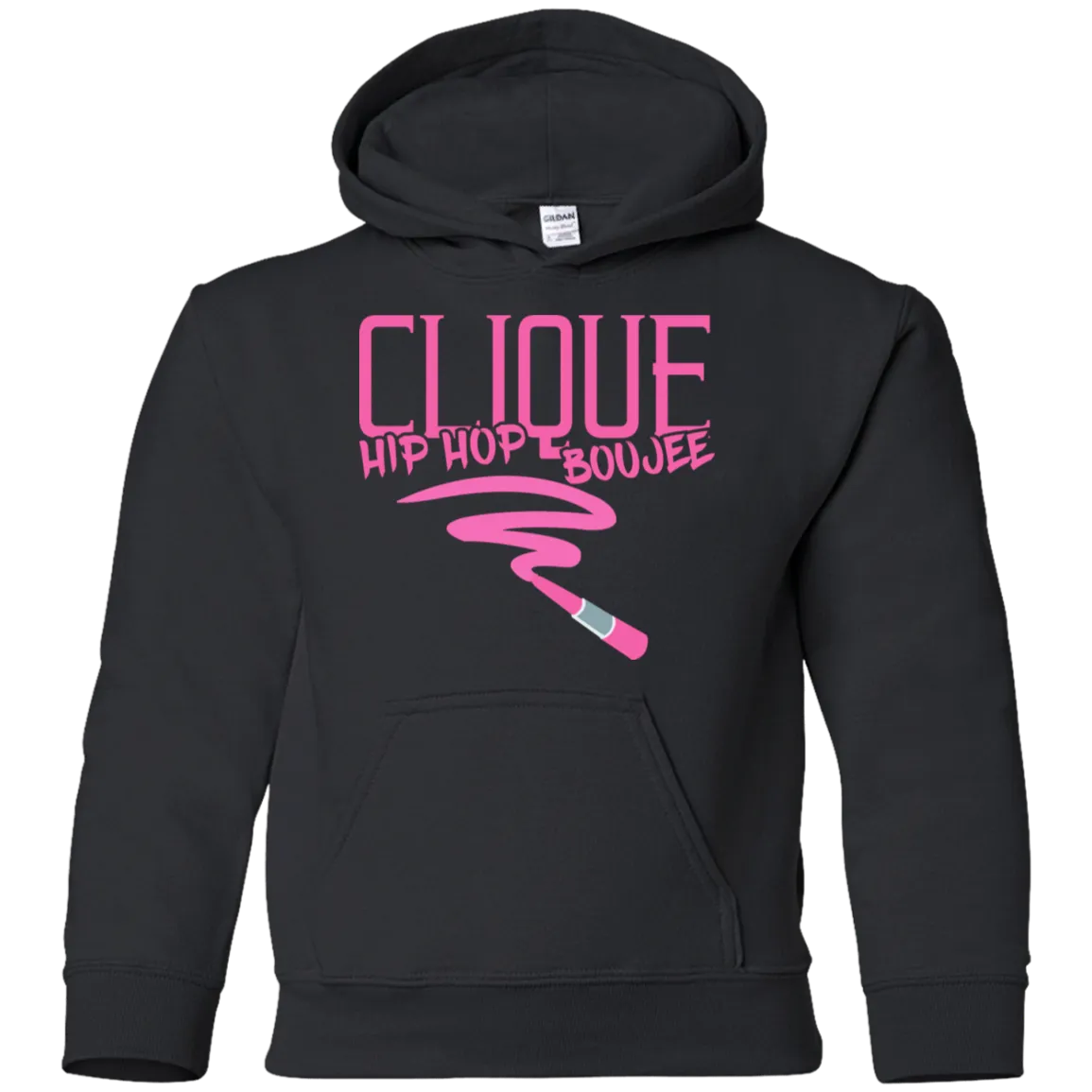 Hip Hop & Boujee's 'Lipstick Retro' Youth Pullover Hoodie