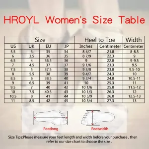 HROYL Women Latin Dance Shoes Rhinestones Bachata Salsa Performance Glitter Ballroom Dance Shoes,YCL547