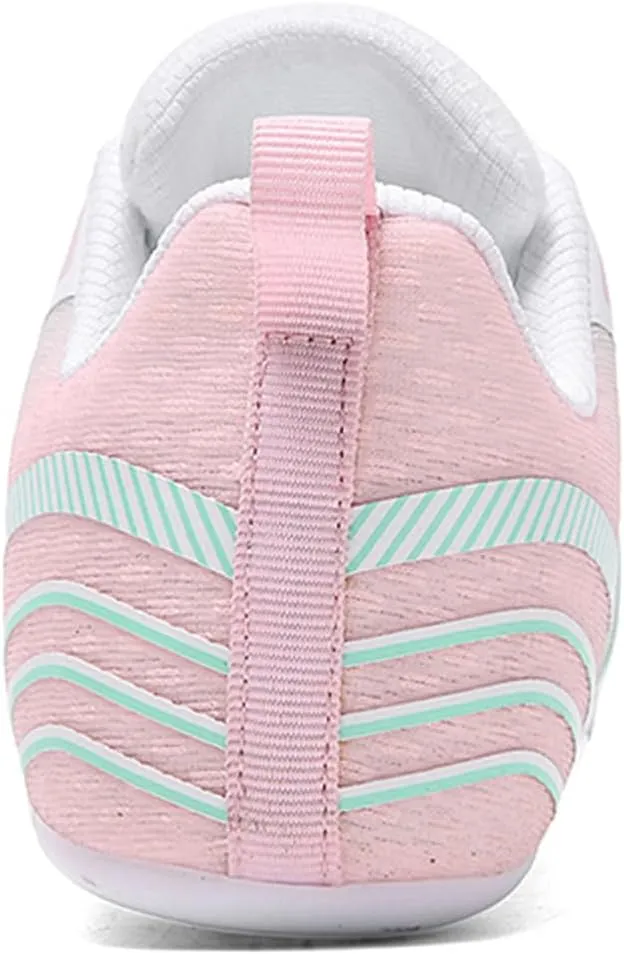 JiuQing Women's Track and Field Shoes 8 Spikes Running Sprint Sneakers Mesh Breathable Lightweight Running Racing Shoes