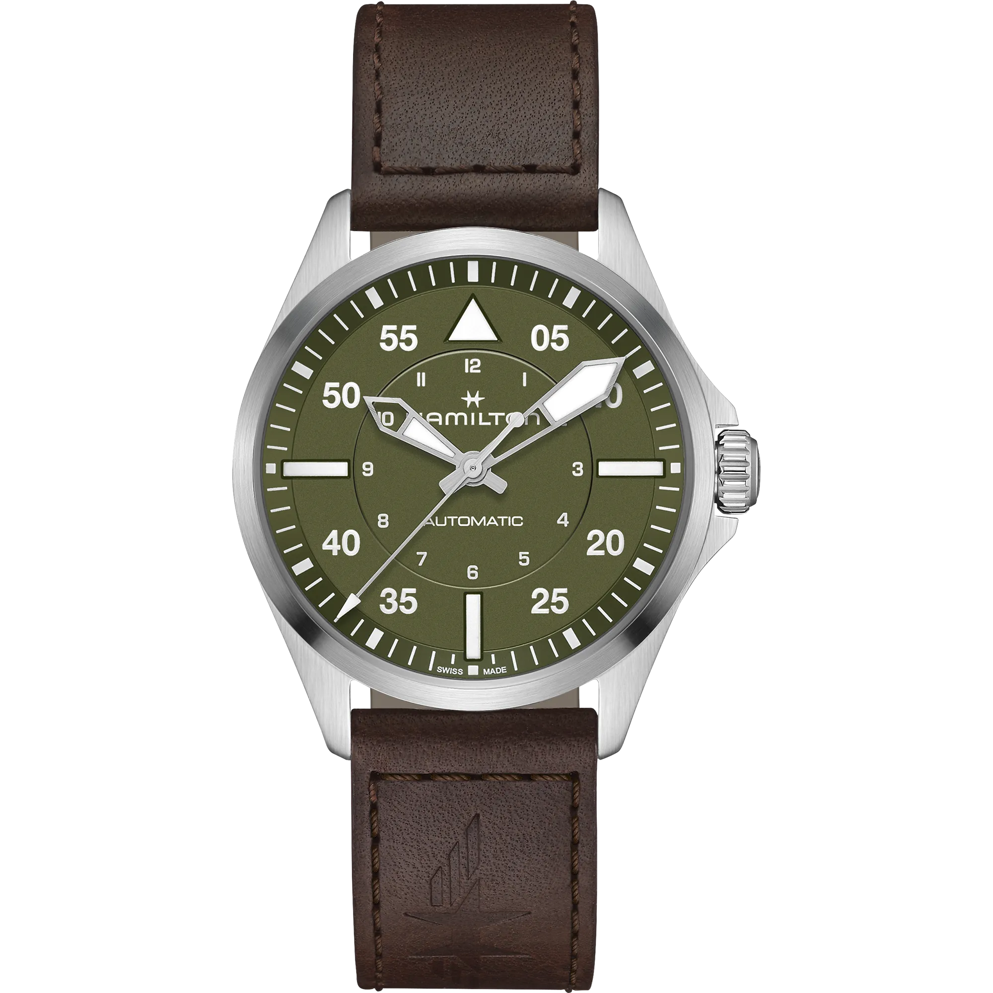 Khaki Aviation Pilot Auto 39mm H76305560
