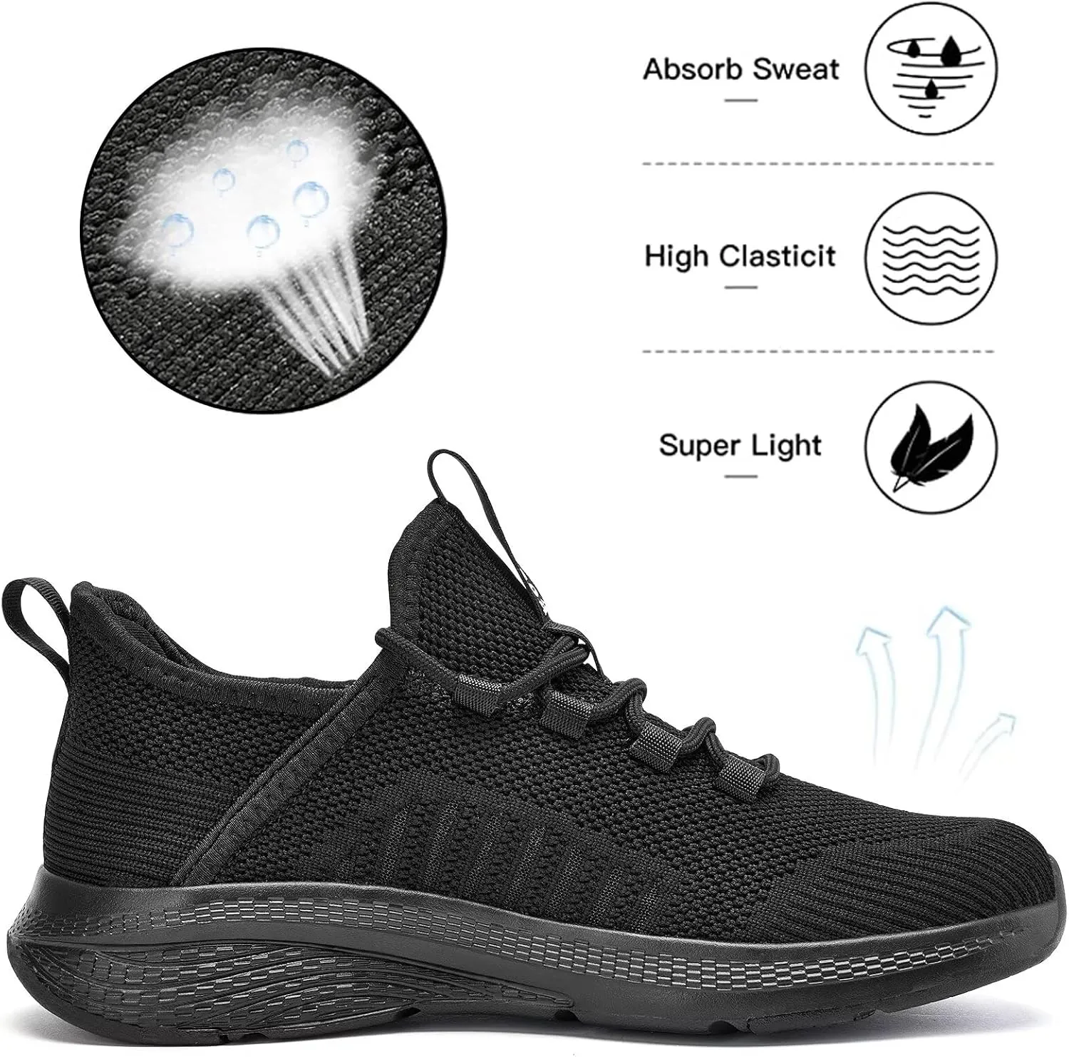 Lamincoa Women Slip on Walking Sneakers Non Slip Running Shoes Lightweight Sport Gym Casual Shoes Workout Tennis Sneakers for Women