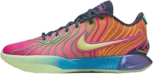 LeBron XXI Basketball Shoes (HF5353-400, Photo Blue/Vapor Green/Laser Orange) Size 9.5