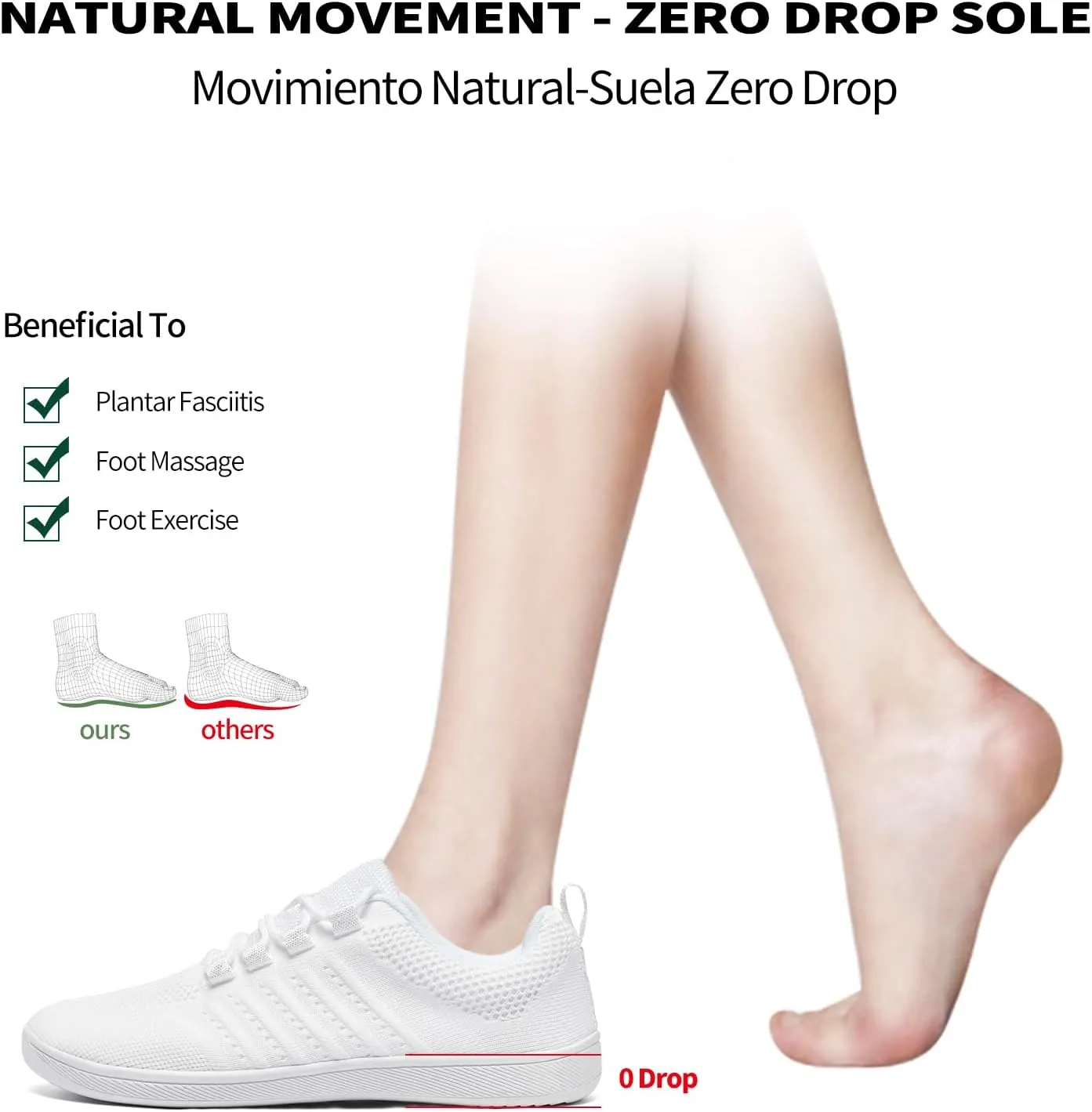 Limberun Barefoot Shoes: Women's Wide Toe Box Minimalist Zero Drop Walking Flats - Black