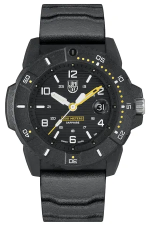 Luminox Navy SEAL CARBONOX Black Dial Black Rubber Strap Date Divers Quartz Mens Watch XS.3601