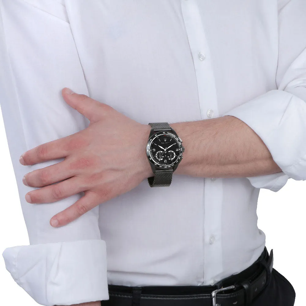 Maserati Traguardo Black Mesh Men's Watch - R8873612031