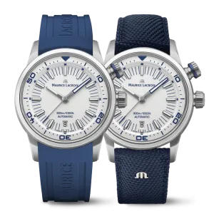 Maurice Lacroix  Pontos S Diver Men's White Blue Watch PT6248-SS00L-130-4