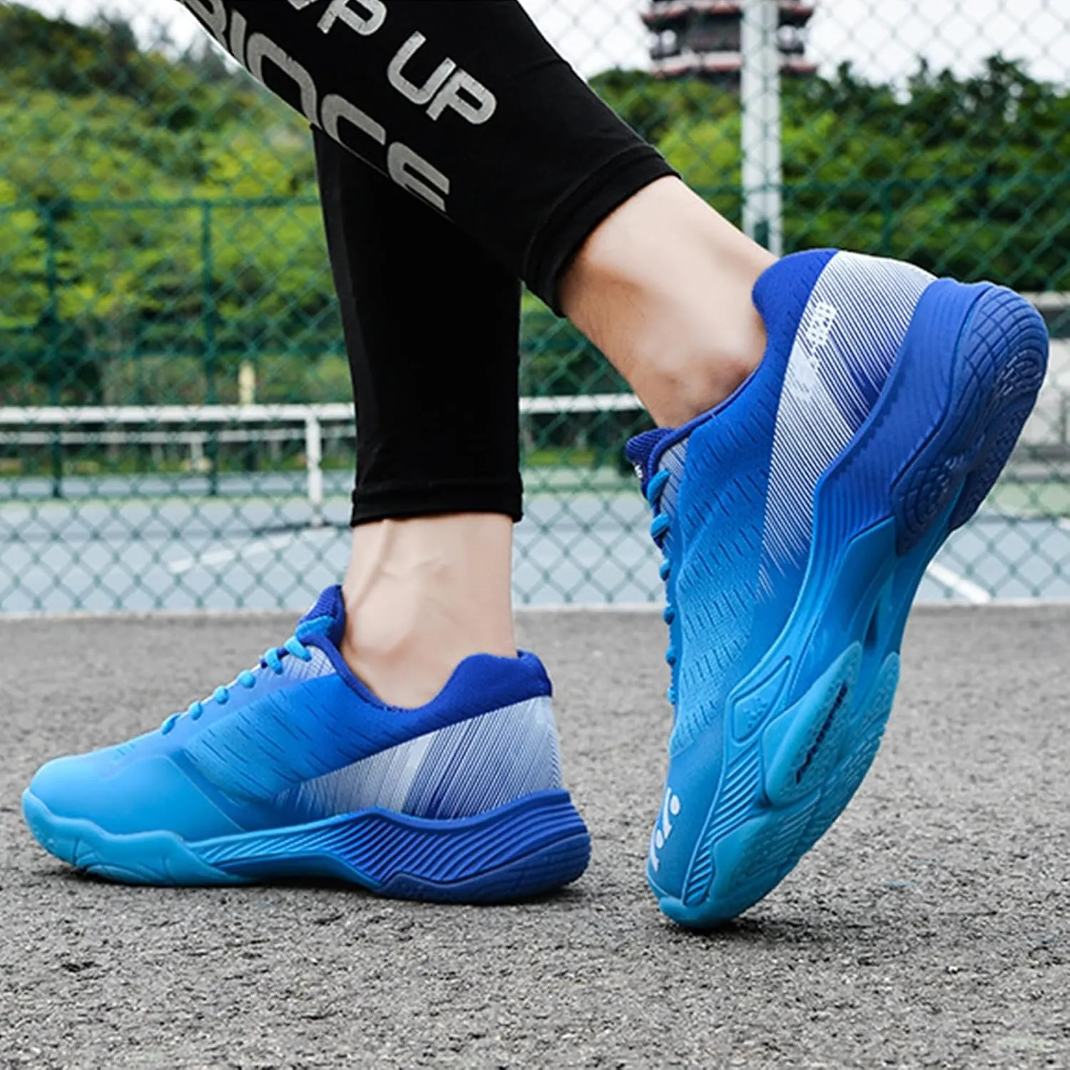 Men's Indoor Court Shoes for Tennis, Bottom wear Resistant Anti Slip Badminton Pickleball Sneakers Boys and Girls