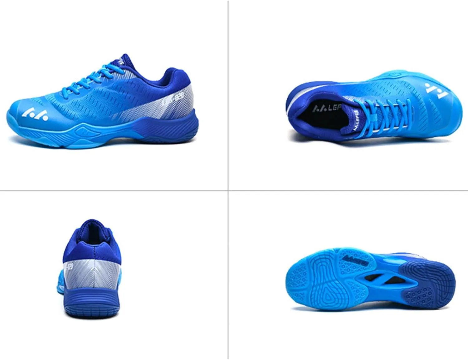 Men's Indoor Court Shoes for Tennis, Bottom wear Resistant Anti Slip Badminton Pickleball Sneakers Boys and Girls