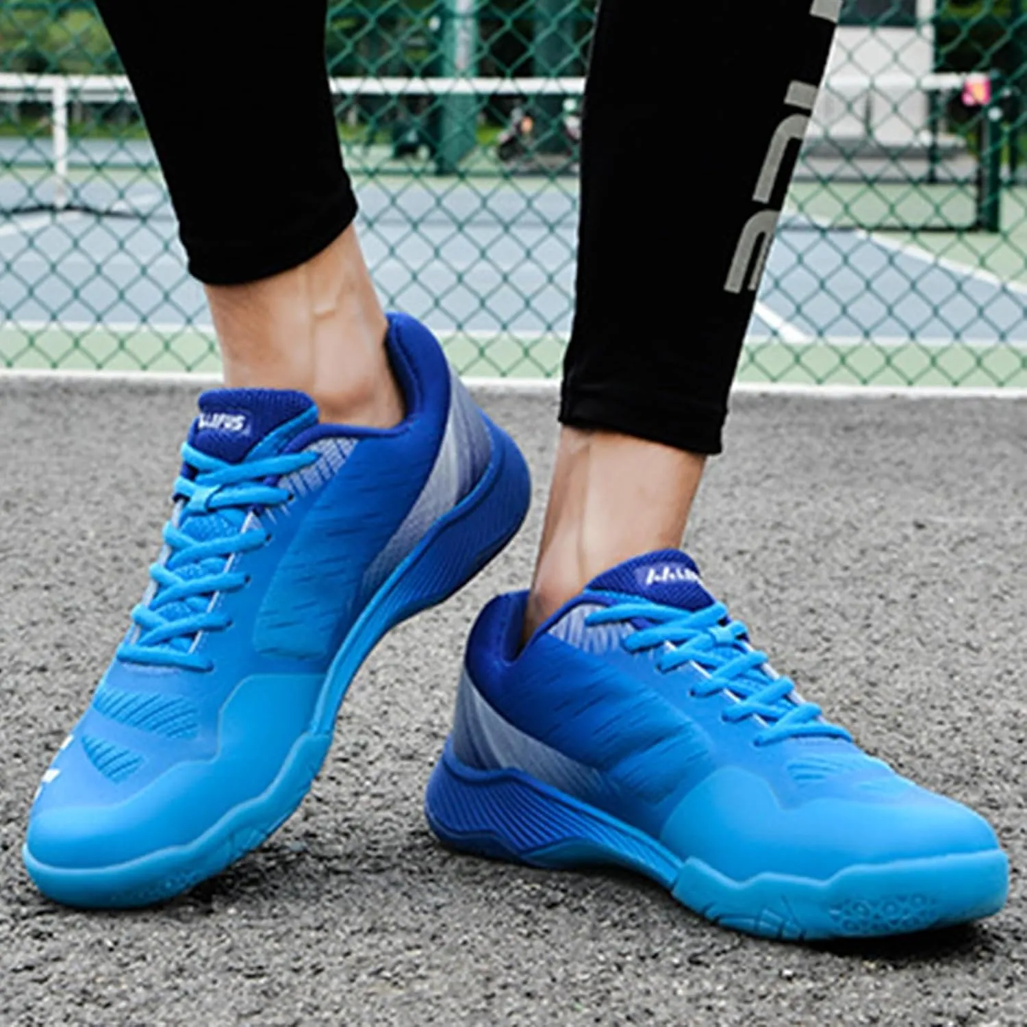 Men's Indoor Court Shoes for Tennis, Bottom wear Resistant Anti Slip Badminton Pickleball Sneakers Boys and Girls