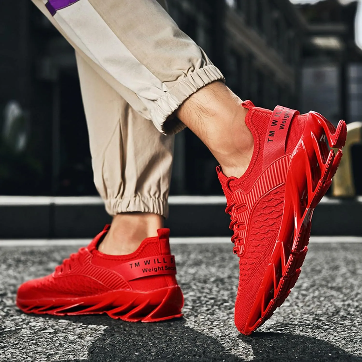 Mens Slip On Sneakers Height Boosting Shoes for Men Walking Shoes Non Slip Breathable Knit On Sneakers