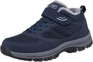 Men's Sneakers Couple Models Men's Middle and Elderly High Top Plus Velvet Thickening Non Slip Wear Comfortable Cotton